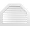 Ekena Millwork Octagonal Top Surface Mount PVC Gable Vent: Functional, w/ 3-1/2"W x 1"P Standard Frame, 40"W x 30"H GVPOT40X3001SF - alternate 1